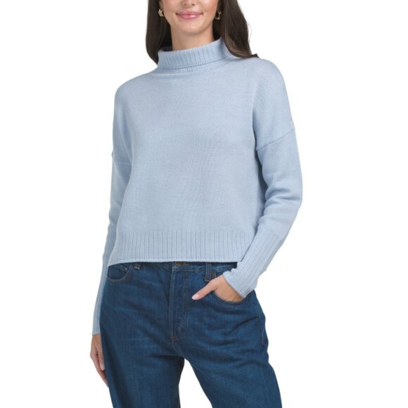 RACHEL ZOE Mist Drop Shoulder Turtleneck Sweater - Picture 1 of 2